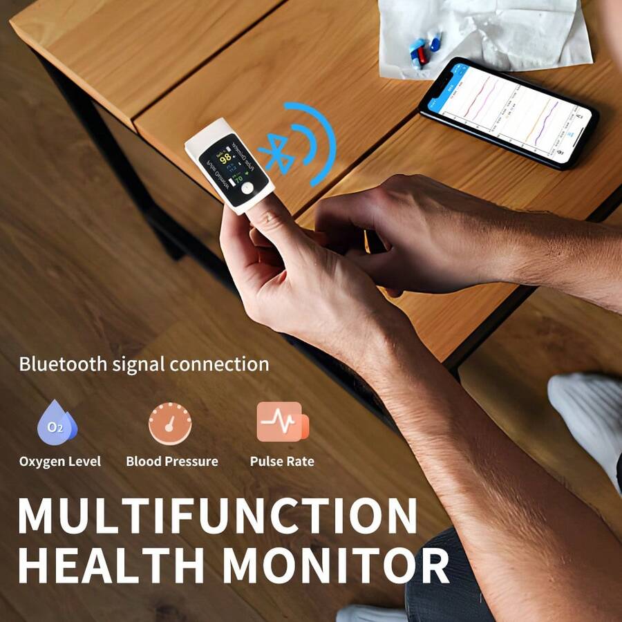 ¡Oferta con 50% de descuento! 🚀 Monitor de oxígeno en sangre y presión arterial 2 en 1