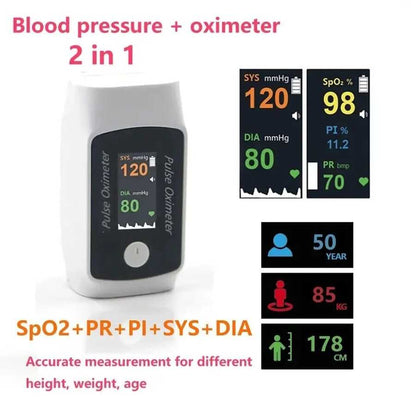 ¡Oferta con 50% de descuento! 🚀 Monitor de oxígeno en sangre y presión arterial 2 en 1