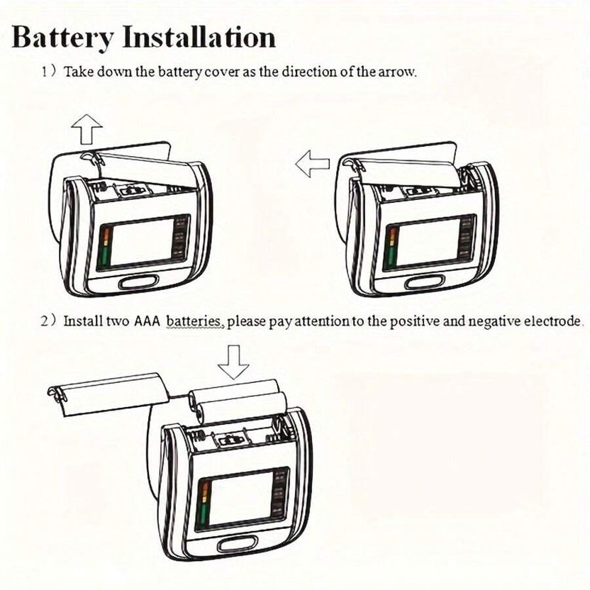 🔥جهاز قياس ضغط الدم الرقمي للمعصم - شاشة LCD، صوت، حقيبة محمولة