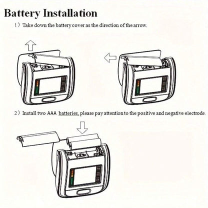 🔥جهاز قياس ضغط الدم الرقمي للمعصم - شاشة LCD، صوت، حقيبة محمولة